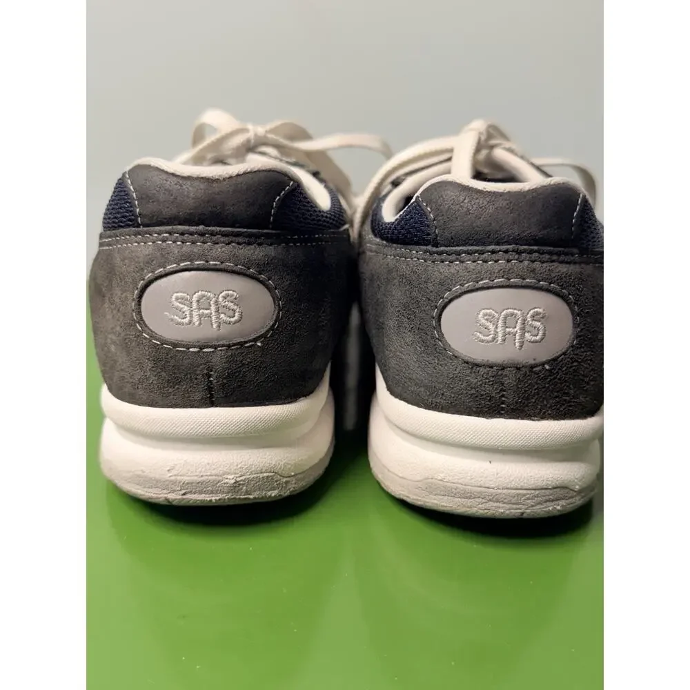 SAS Journey Mesh Women’s Sz 9.5 N Black Silver Comfort Casual Walking Shoes See